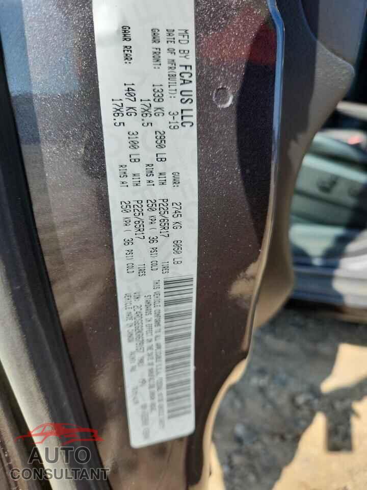 DODGE CARAVAN 2019 - 2C4RDGEG2KR679157