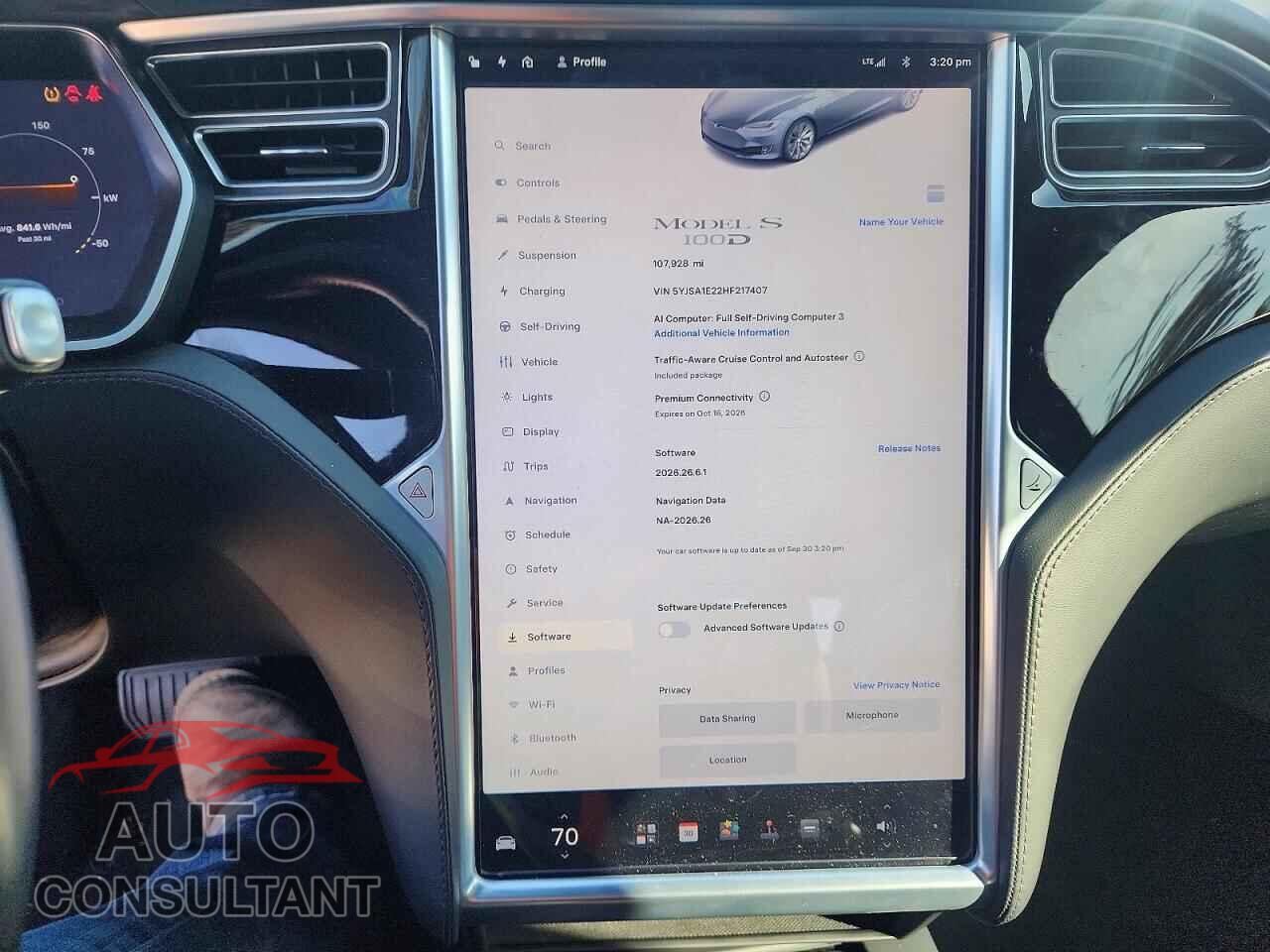 TESLA MODEL S 2017 - 5YJSA1E22HF217407