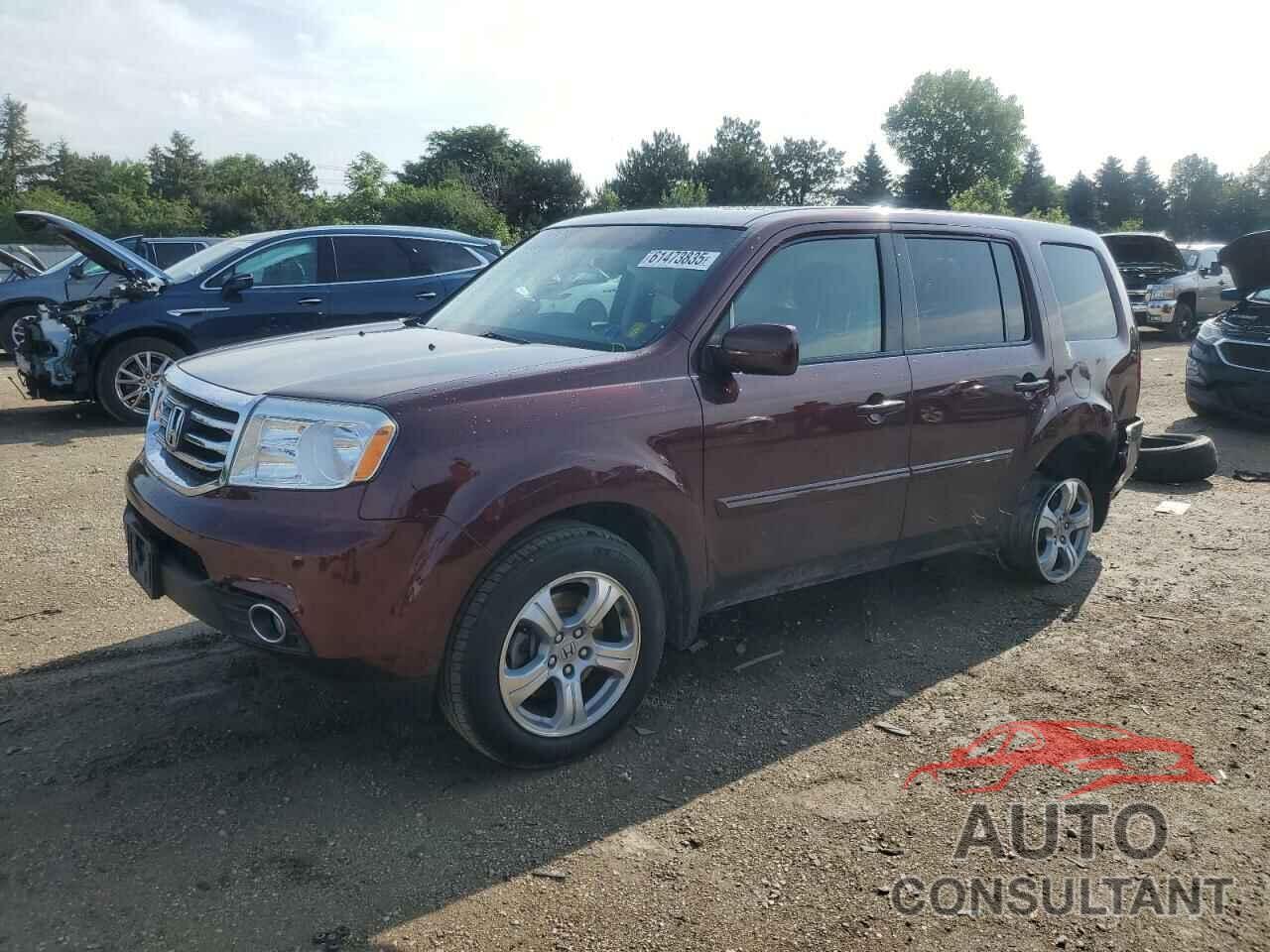 HONDA PILOT 2012 - 5FNYF4H51CB016576