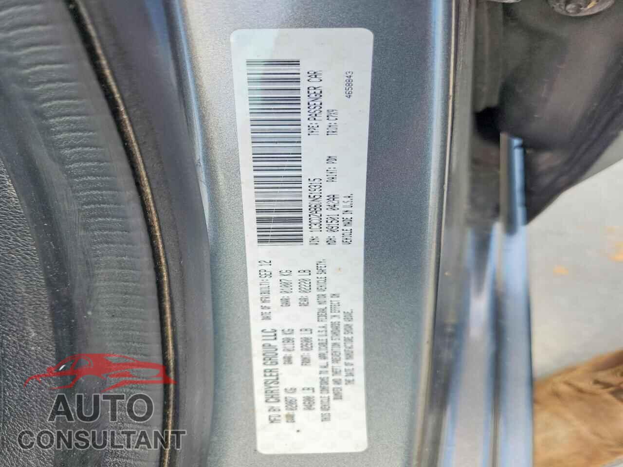 DODGE AVENGER 2013 - 1C3CDZAB6DN519315