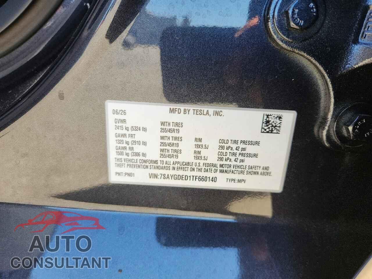 TESLA MODEL Y 2026 - 7SAYGDED1TF660140