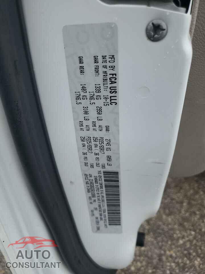 DODGE CARAVAN 2016 - 2C4RDGBG2GR183898
