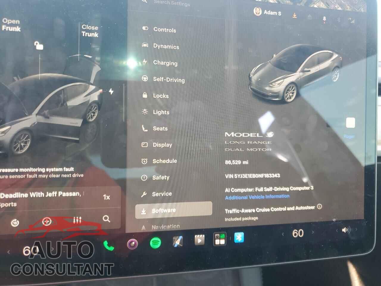 TESLA MODEL 3 2022 - 5YJ3E1EB0NF183343