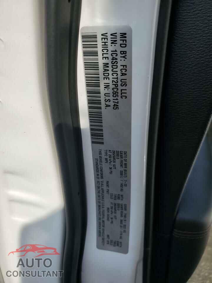 DODGE DURANGO 2023 - 1C4SDJCT2PC651745