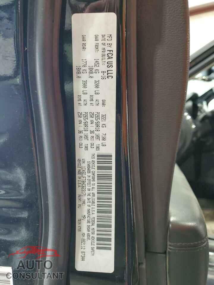 DODGE DURANGO 2017 - 1C4SDJFT8HC623171