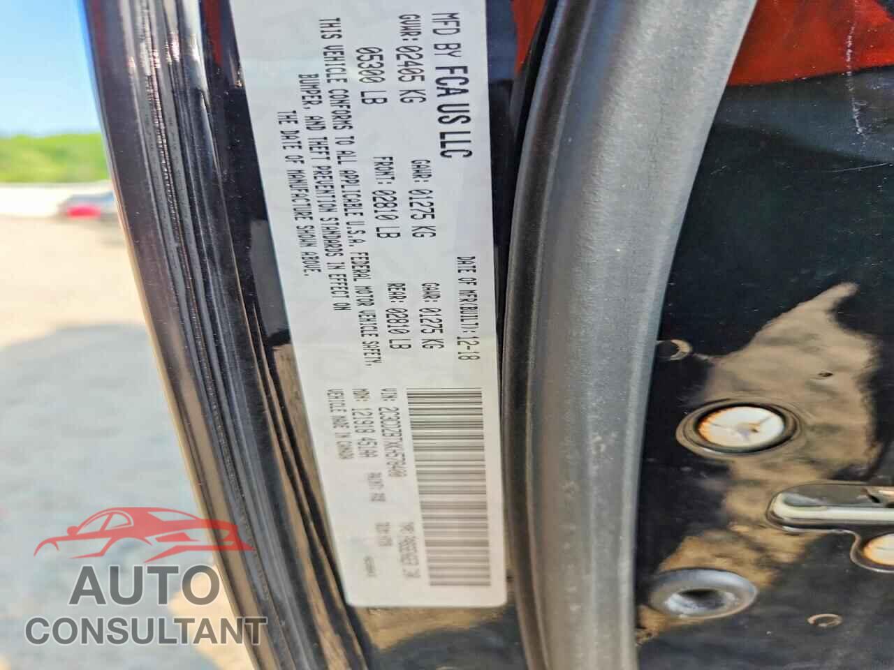 DODGE CHALLENGER 2019 - 2C3CDZBTXKH578400