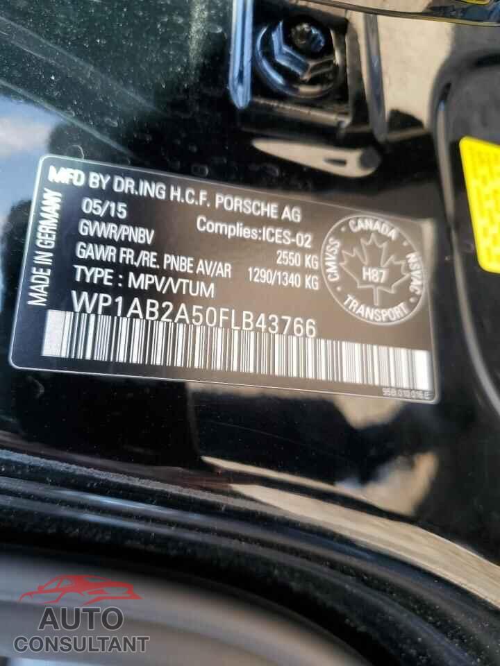PORSCHE MACAN 2015 - WP1AB2A50FLB43766