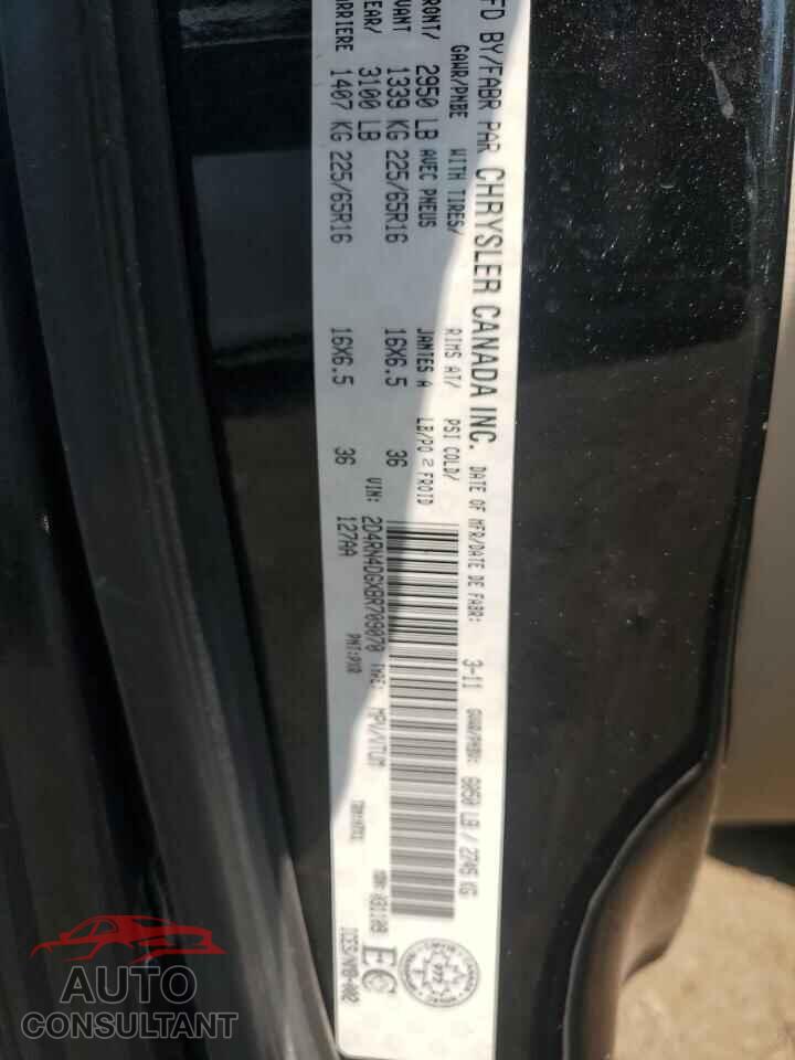 DODGE CARAVAN 2011 - 2D4RN4DGXBR709070