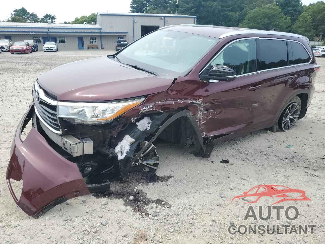 TOYOTA HIGHLANDER 2016 - 5TDJKRFH3GS336586