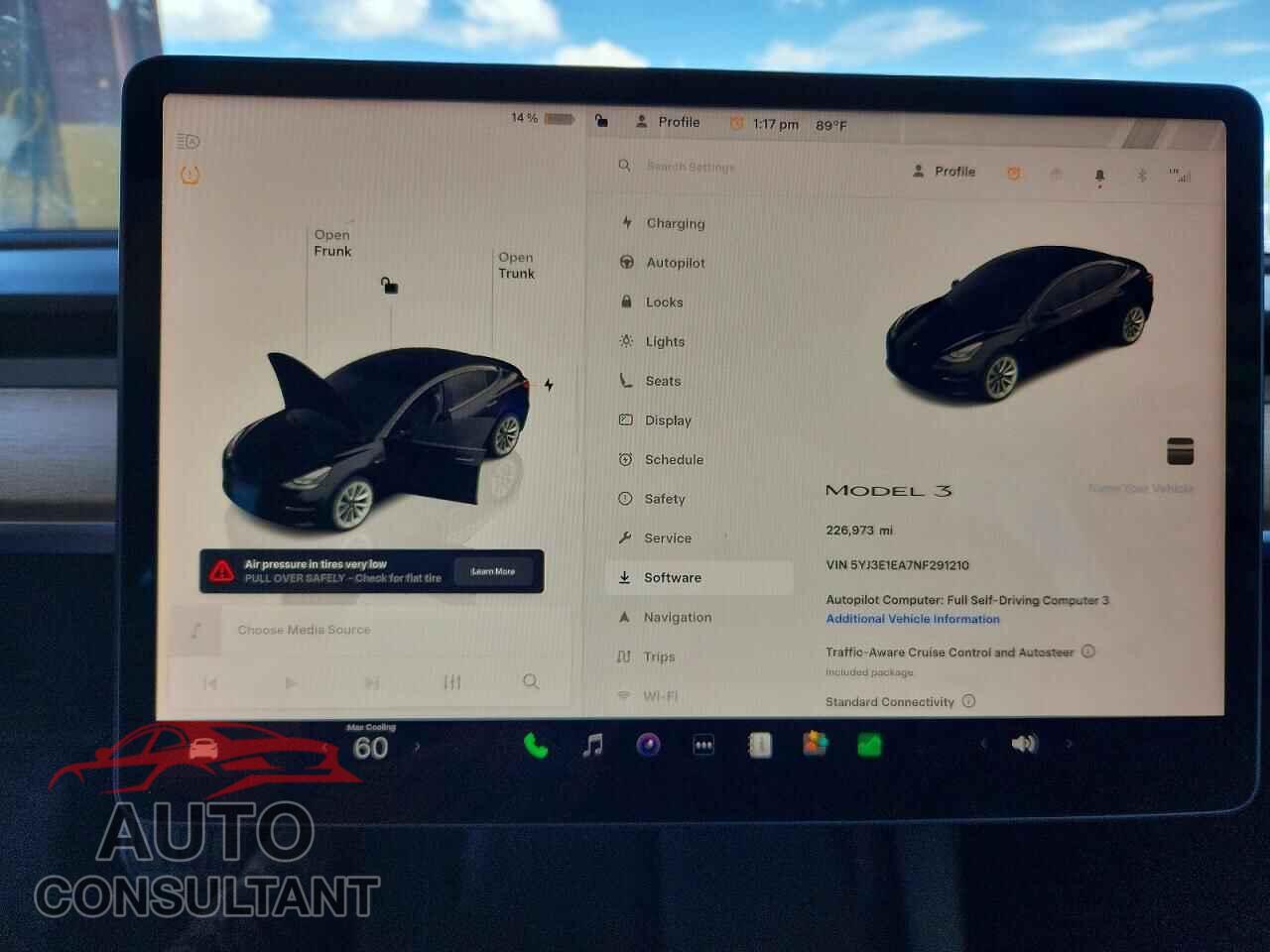 TESLA MODEL 3 2022 - 5YJ3E1EA7NF291210