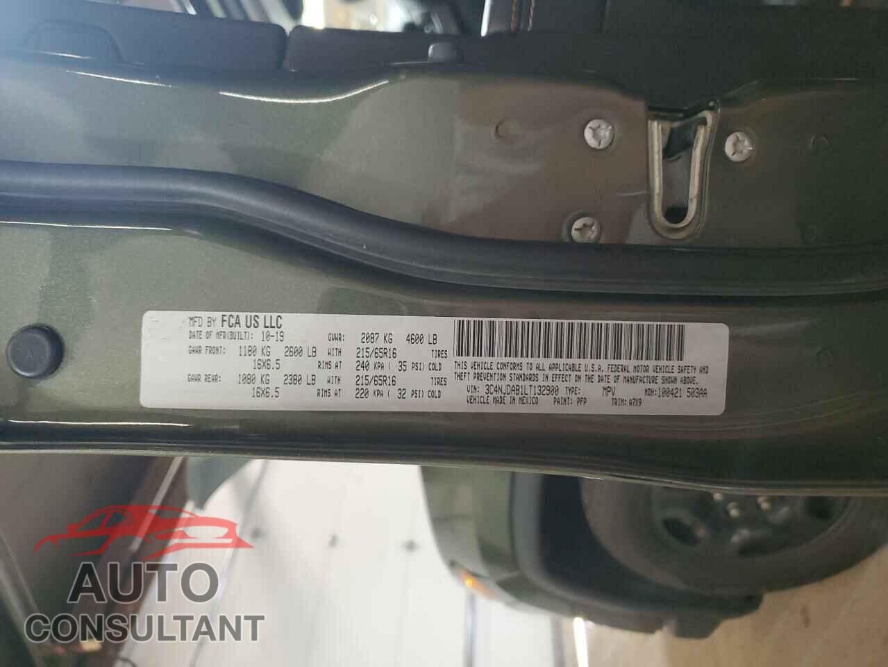 JEEP COMPASS 2020 - 3C4NJDAB1LT132900