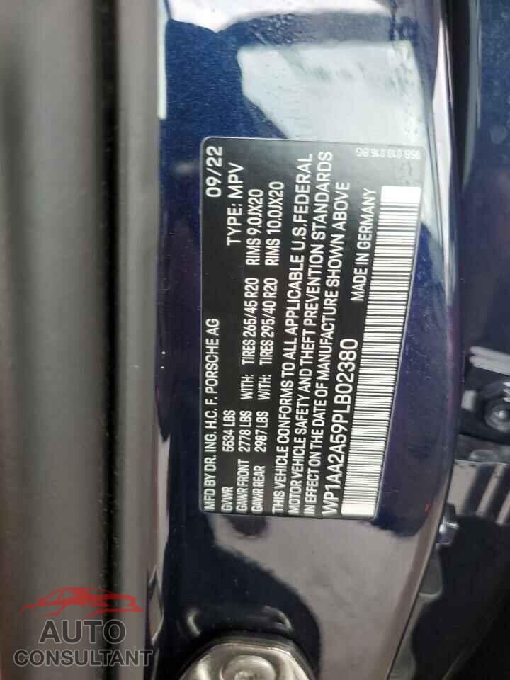 PORSCHE MACAN BASE 2023 - WP1AA2A59PLB02380