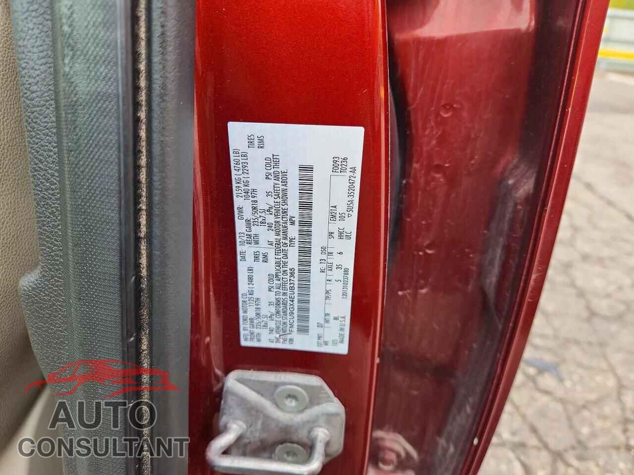 FORD ESCAPE 2014 - 1FMCU9GX4EUB37365