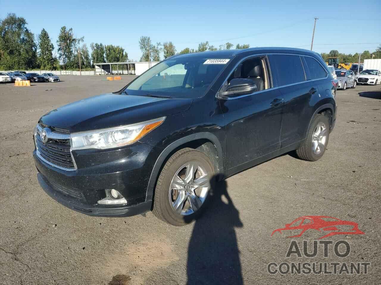 TOYOTA HIGHLANDER 2014 - 5TDYKRFH0ES027363