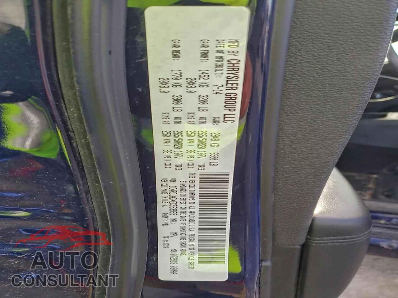 DODGE DURANGO 2014 - 1C4RDJAGXEC593935