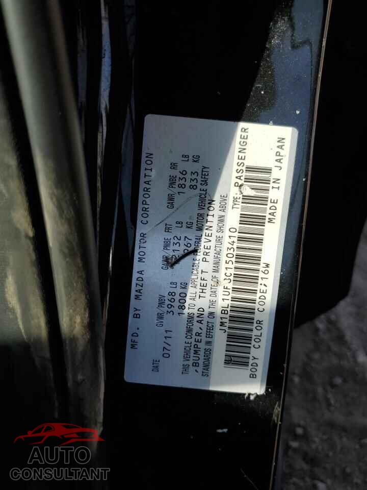 MAZDA 3 2012 - JM1BL1UF8C1503410