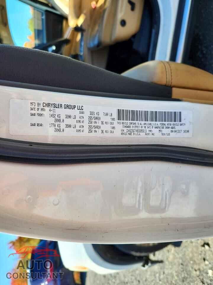 DODGE DURANGO 2011 - 1D4SE5GT4BC695613