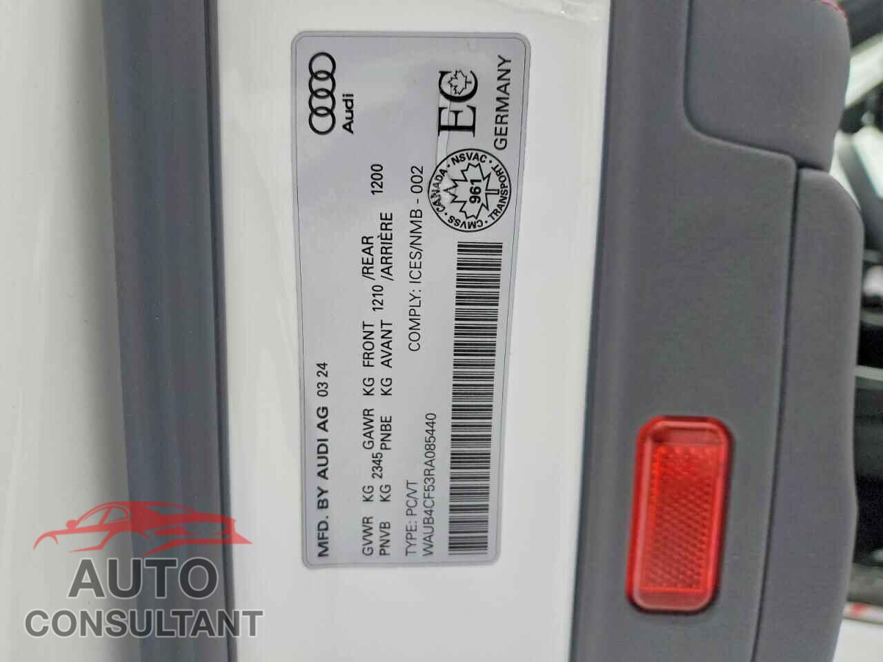 AUDI S5/RS5 2024 - WAUB4CF53RA085440
