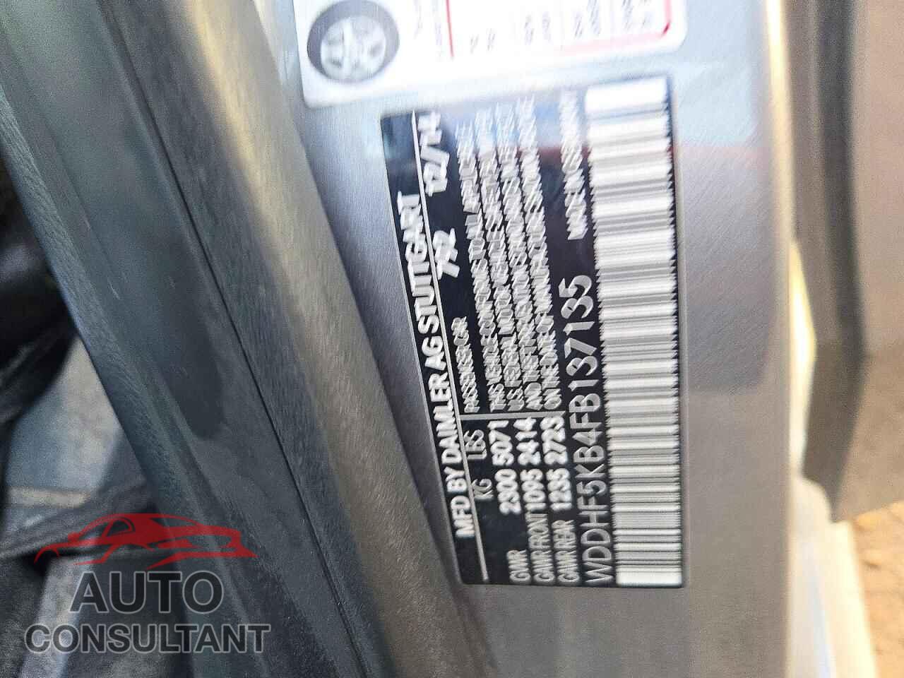 MERCEDES-BENZ E-CLASS 2015 - WDDHF5KB4FB137135