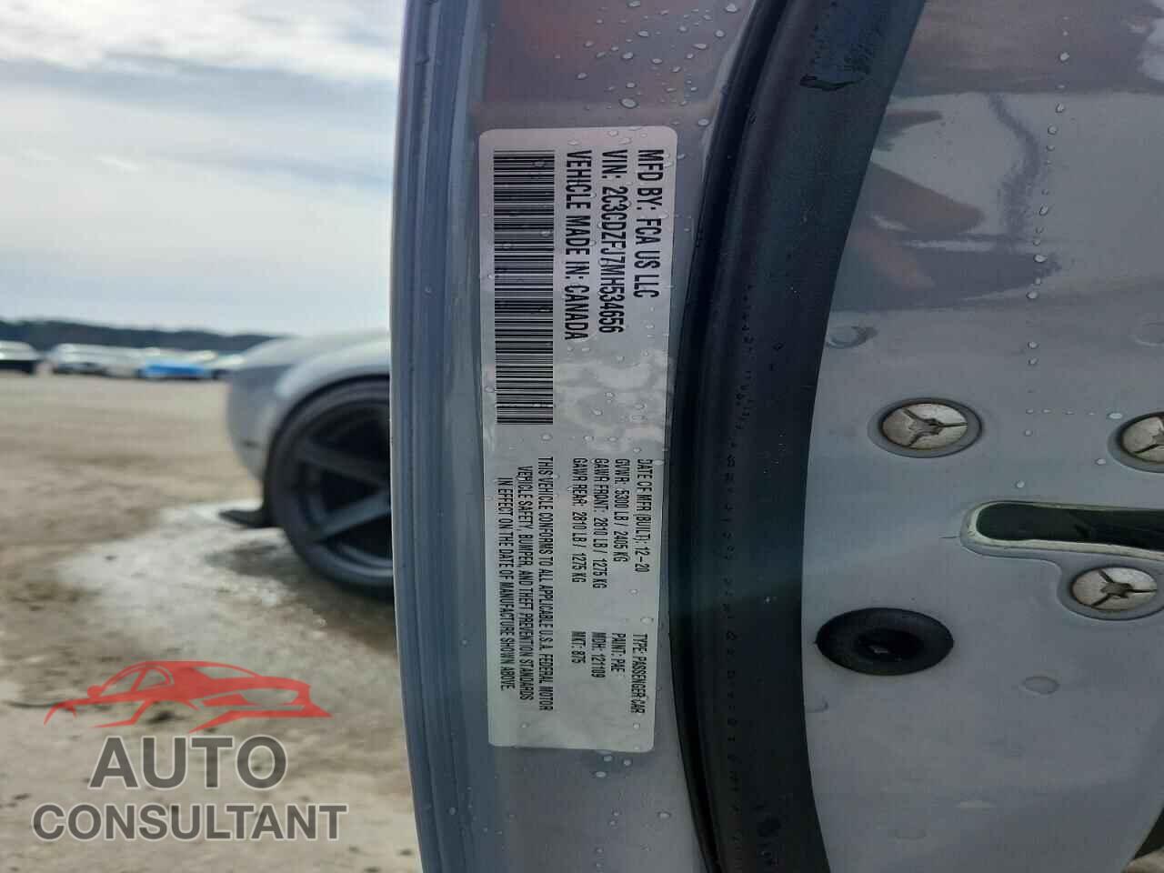 DODGE CHALLENGER 2021 - 2C3CDZFJ7MH534656
