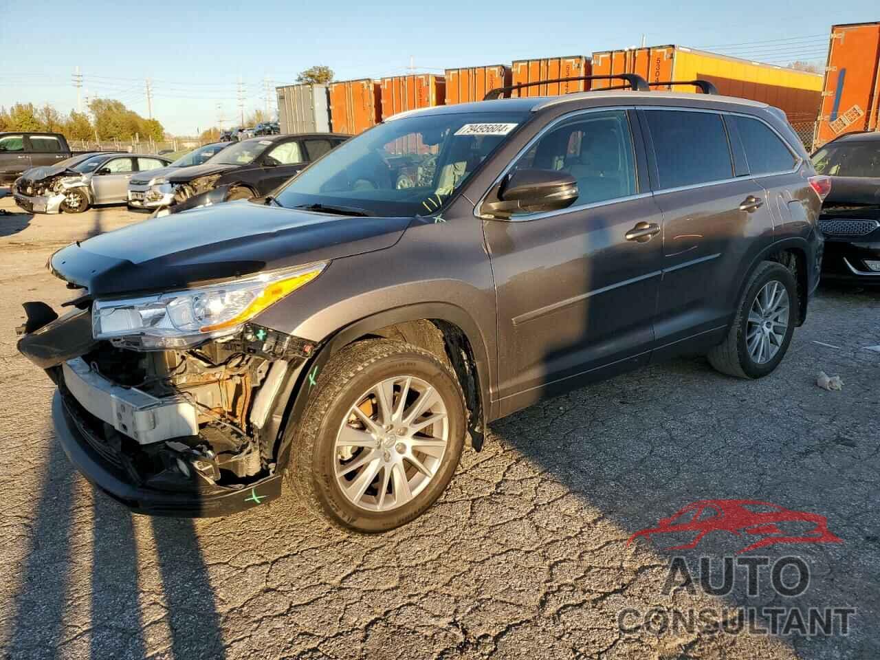 TOYOTA HIGHLANDER 2015 - 5TDJKRFH5FS224774