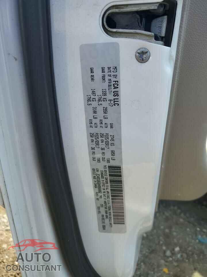 DODGE CARAVAN 2017 - 2C4RDGBG8HR860082