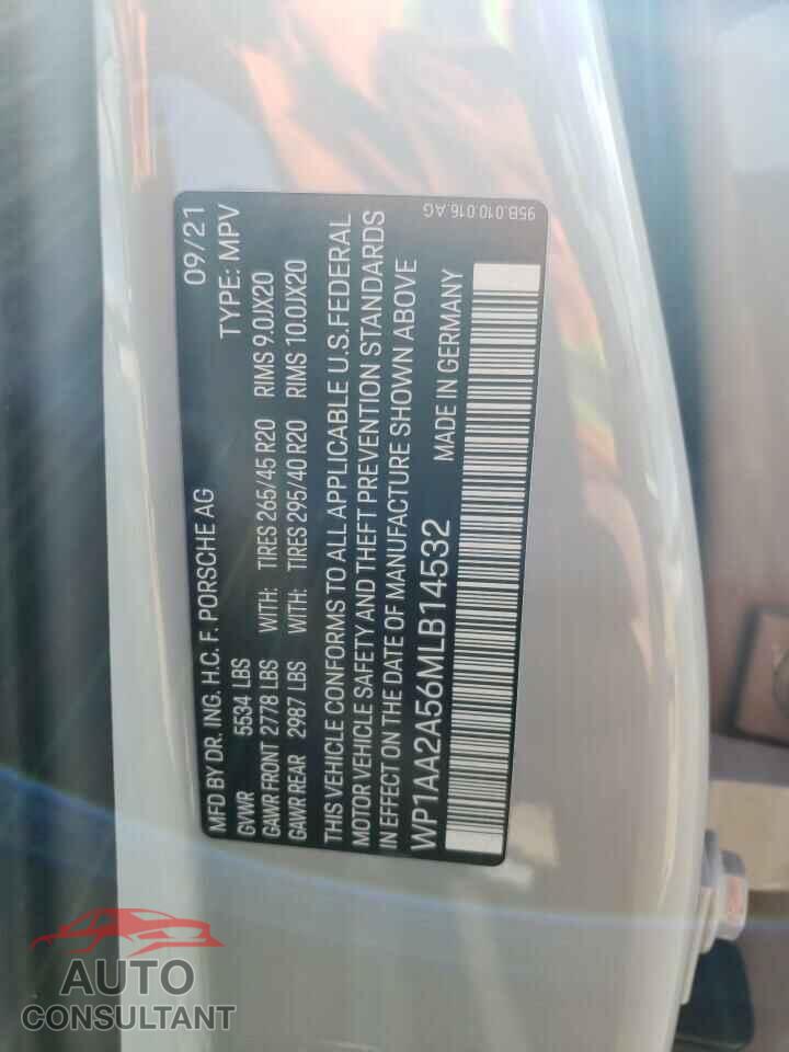 PORSCHE MACAN 2021 - WP1AA2A56MLB14532