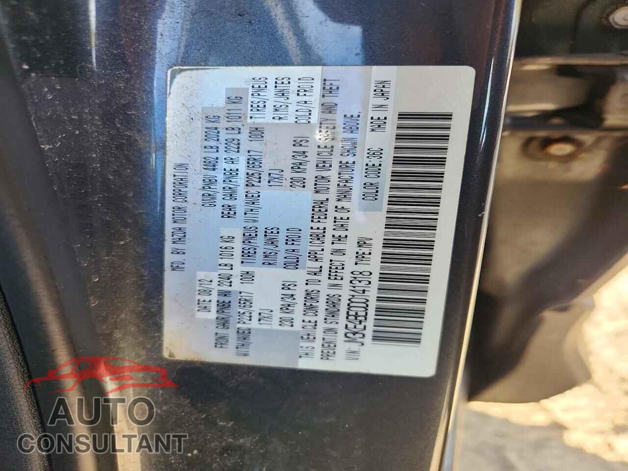 MAZDA CX-5 2013 - JM3KE4BE0D0141318