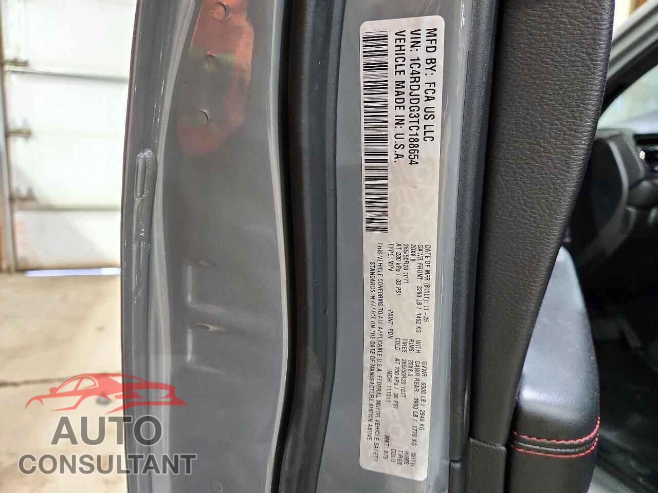 DODGE DURANGO 2026 - 1C4RDJDG3TC188654