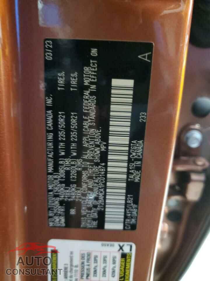 LEXUS RX350 2023 - 2T2BAMCA1PC014874