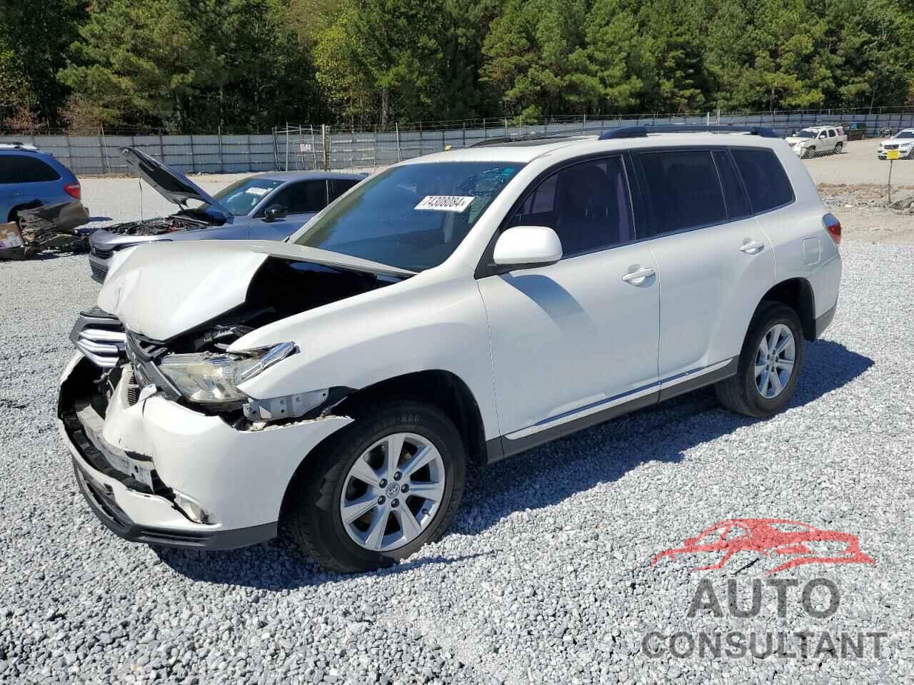 TOYOTA HIGHLANDER 2012 - 5TDZK3EH0CS067393