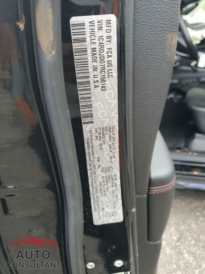 DODGE DURANGO 2024 - 1C4RDJDG7RC150143