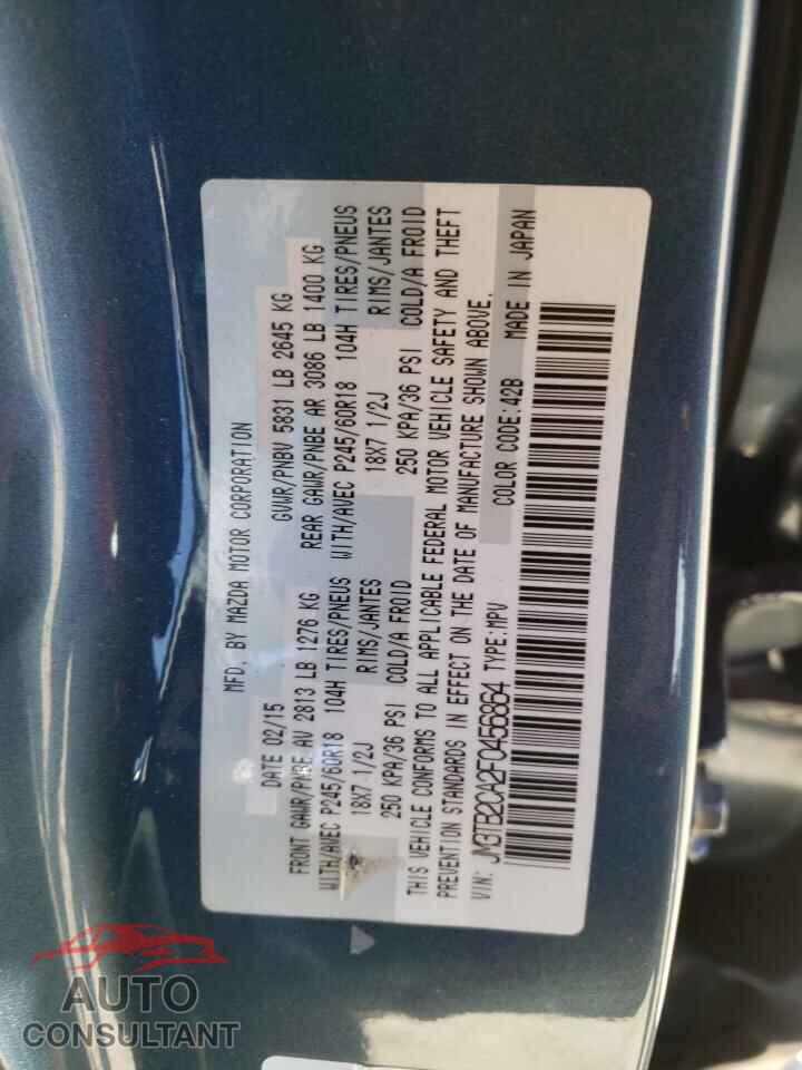 MAZDA CX-9 2015 - JM3TB2CA2F0456864