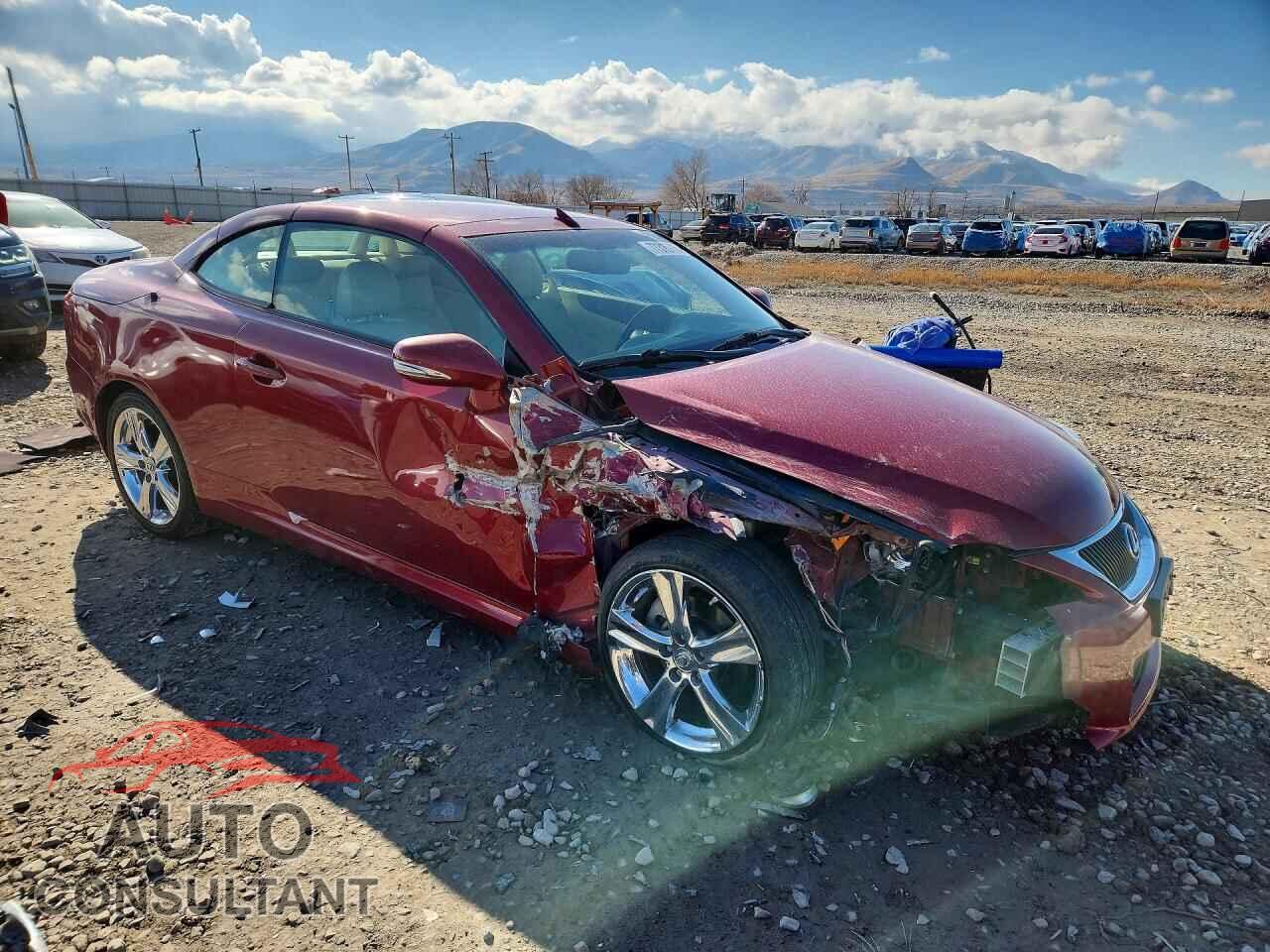 LEXUS IS 2012 - JTHFF2C27C2525520