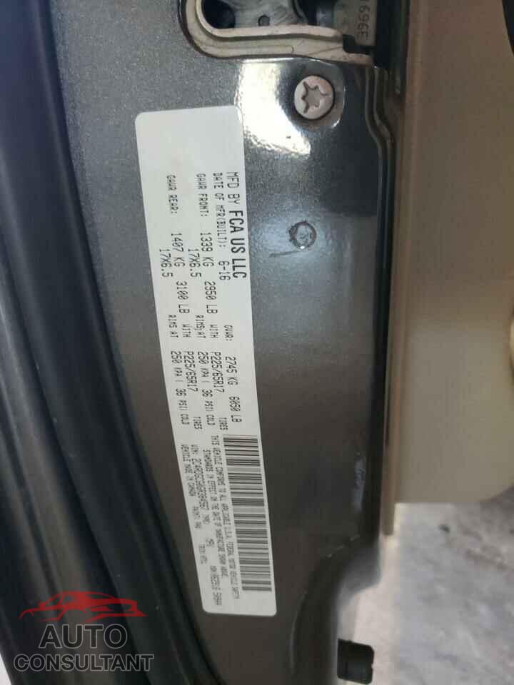 DODGE CARAVAN 2016 - 2C4RDGCG0GR384567