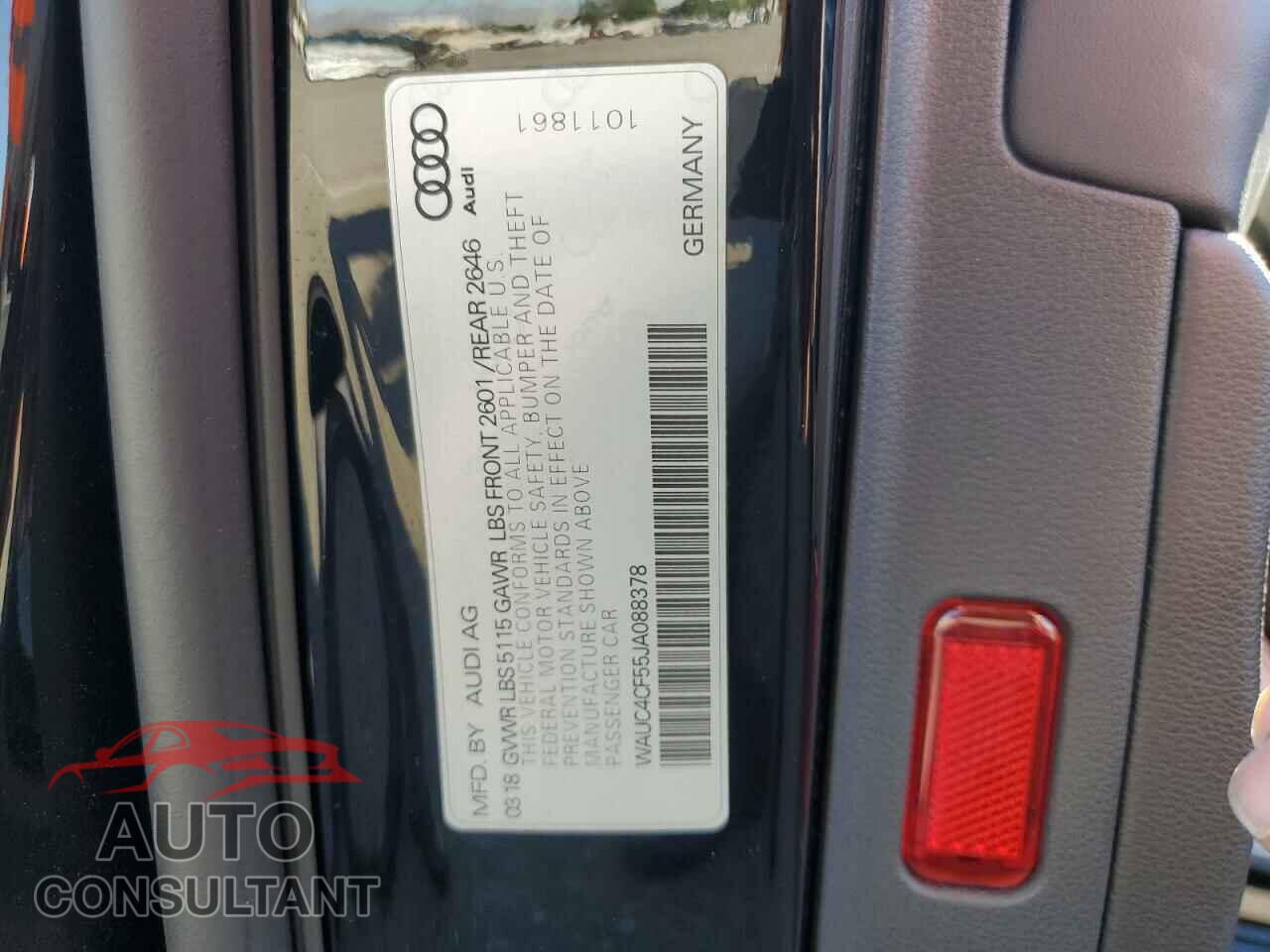 AUDI S5/RS5 2018 - WAUC4CF55JA088378