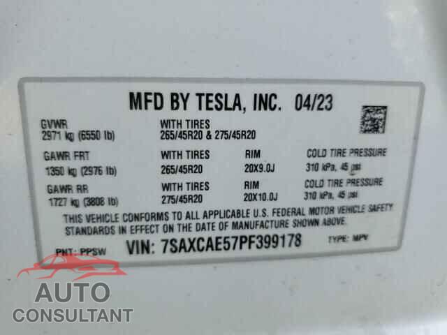 TESLA MODEL X 2023 - 7SAXCAE57PF399178