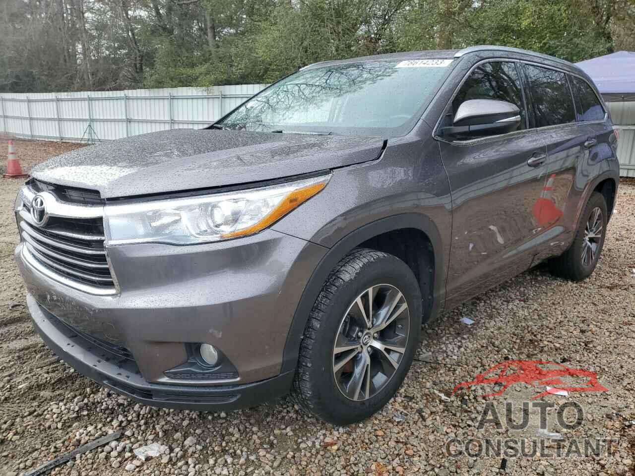 TOYOTA HIGHLANDER 2016 - 5TDKKRFH5GS504930