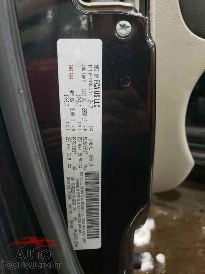 DODGE CARAVAN 2018 - 2C4RDGBG7JR166327