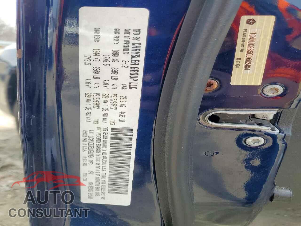 JEEP COMPASS 2012 - 1C4NJCEB5CD602484