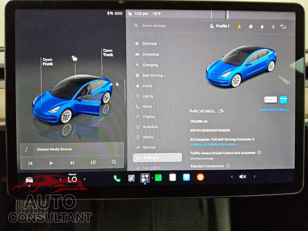 TESLA MODEL 3 2022 - 5YJ3E1EA0NF304220