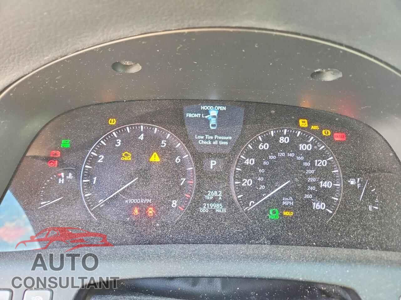 LEXUS LS460 2009 - JTHBL46F895090841