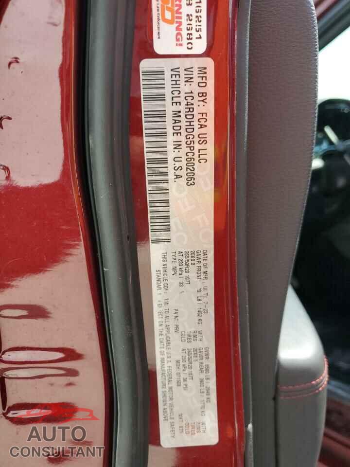 DODGE DURANGO 2023 - 1C4RDHDG5PC602063
