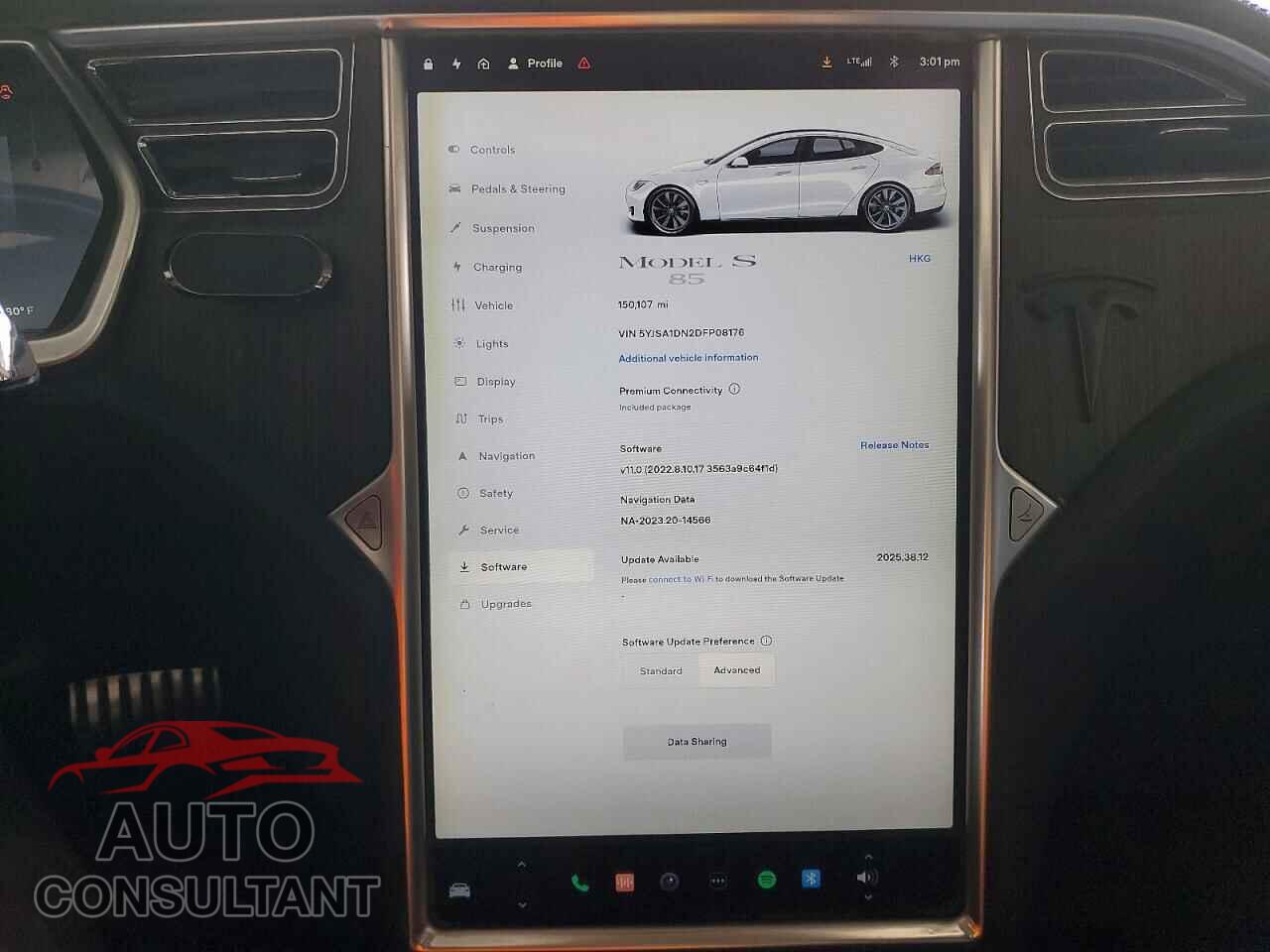 TESLA MODEL S 2013 - 5YJSA1DN2DFP08176