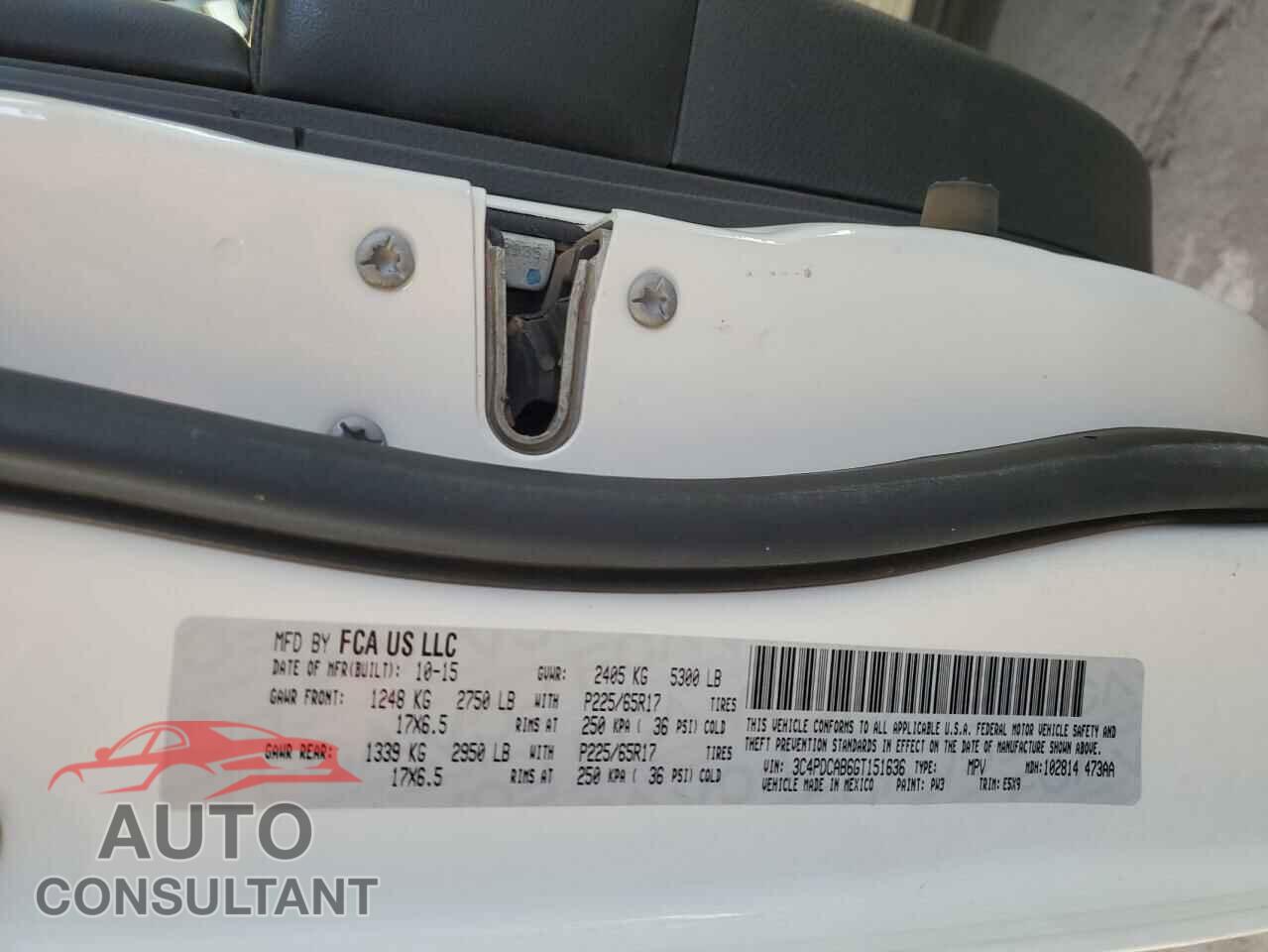 DODGE JOURNEY 2016 - 3C4PDCAB6GT151636