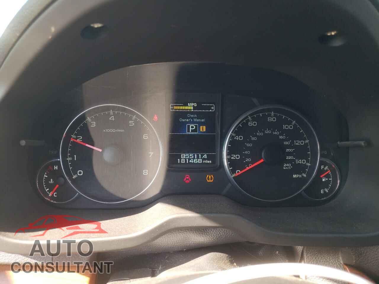 SUBARU OUTBACK 2014 - 4S4BRBLCXE3230775