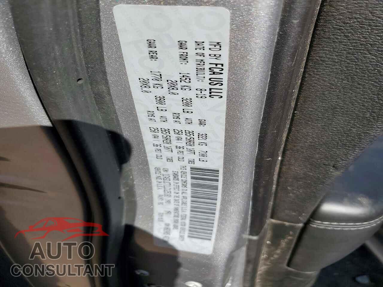 DODGE DURANGO 2020 - 1C4SDJCT1LC125181