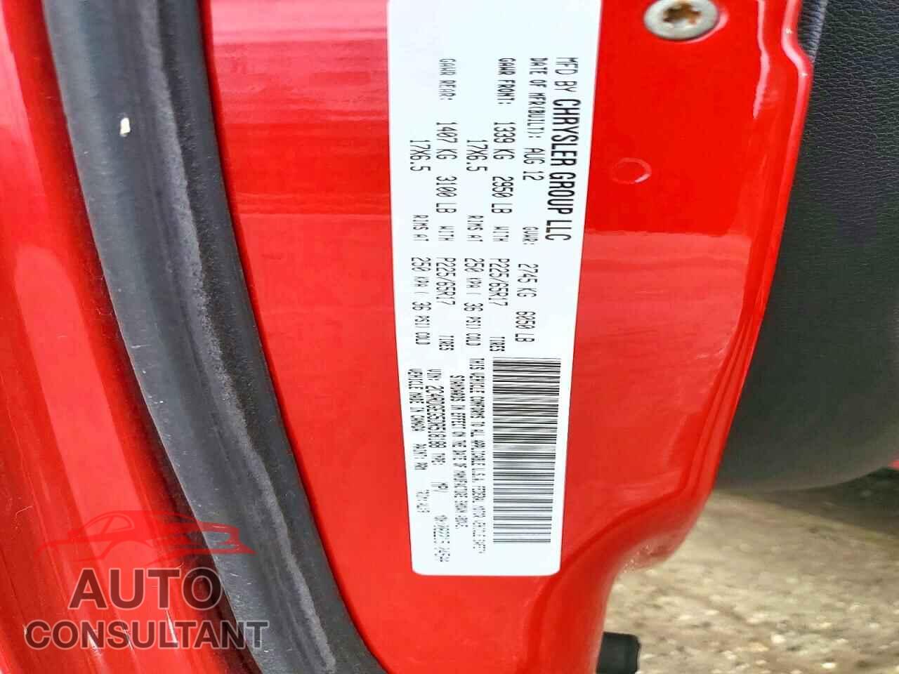 DODGE CARAVAN 2013 - 2C4RDGEG5DR518188