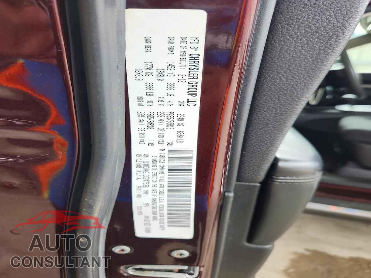 DODGE DURANGO 2012 - 1C4RDHAG1CC247536
