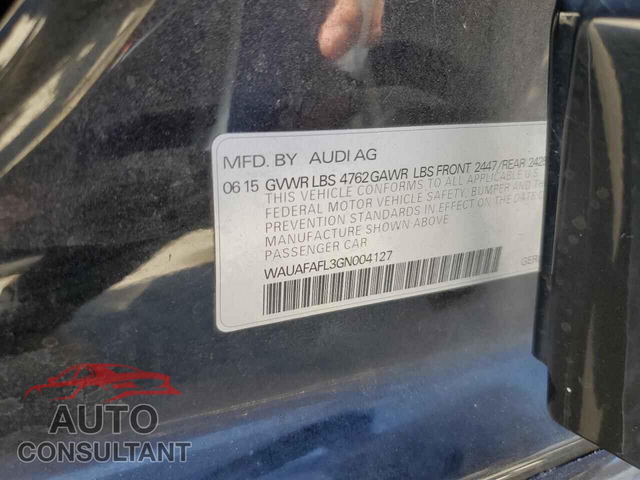 AUDI A4 2016 - WAUAFAFL3GN004127